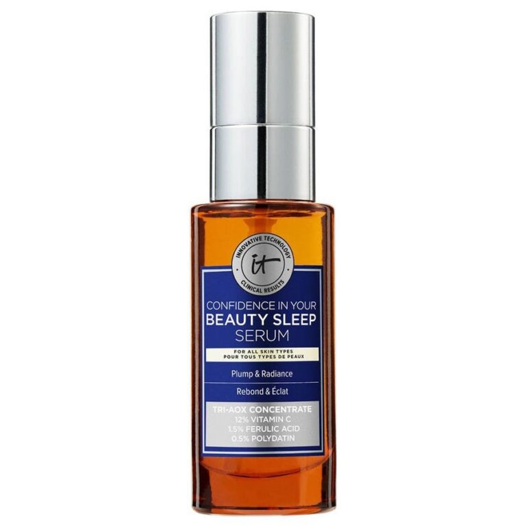 IT Cosmetics Confidence in Serum Night Radiance and Rebound Care With Vitamin C for All Skin Types 30ml (1.01 fl oz) - FrenchBeautyHub