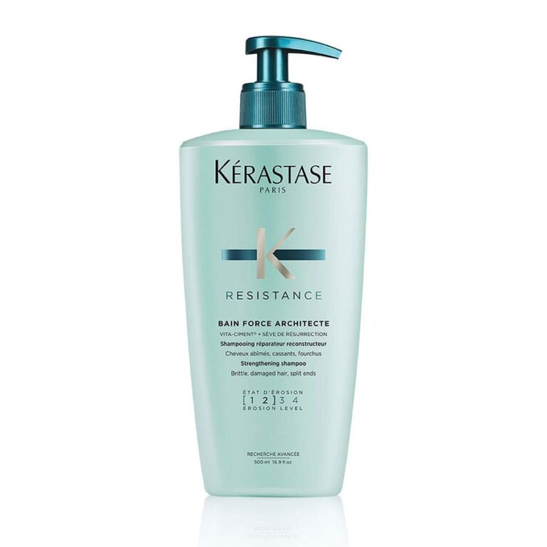Kérastase Resistance Bain Force Architecte Repairing Shampoo 500ml (16.91fl oz) - FrenchBeautyHub