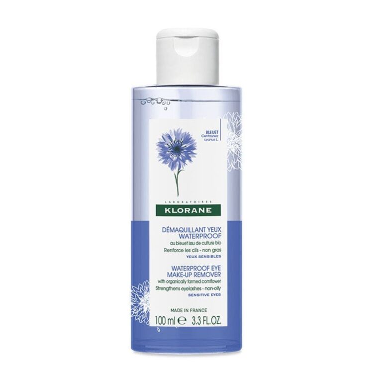 Klorane Cornflower Waterproof Eye Makeup Remover Cornflower Ritual 100ml (3.38fl oz) - FrenchBeautyHub