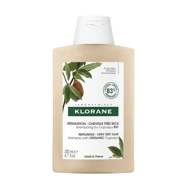 Klorane Nourishing & Repairing Organic Cupuaçu Butter Shampoo for Very Dry Hair - FrenchBeautyHub