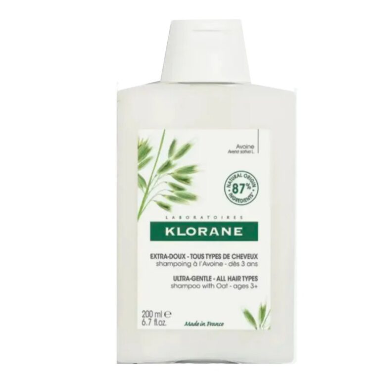 Klorane Ultra - Gentle Shampoo with Oat Milk for All Hair Types - FrenchBeautyHub
