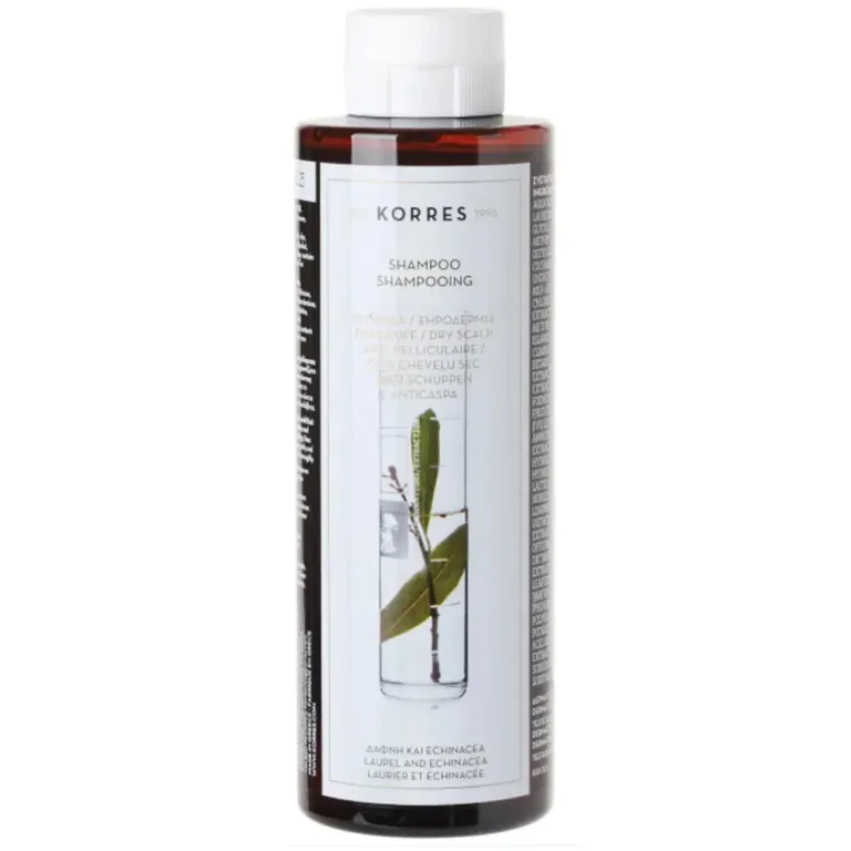 Korres Anti - dandruff Shampoo Laurel And Echinacea 250ml (8.45fl oz) - FrenchBeautyHub