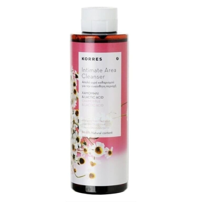 Korres Intimate Cleansing Gel With Chamomile And Lactic Acid 250ml (8.45fl oz) - FrenchBeautyHub