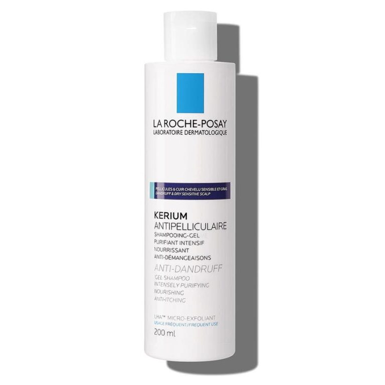 La Roche - Posay Kerium Anti - Dandruff Gel - Shampoo Oily Scalp 200ml (6.76fl oz) - FrenchBeautyHub