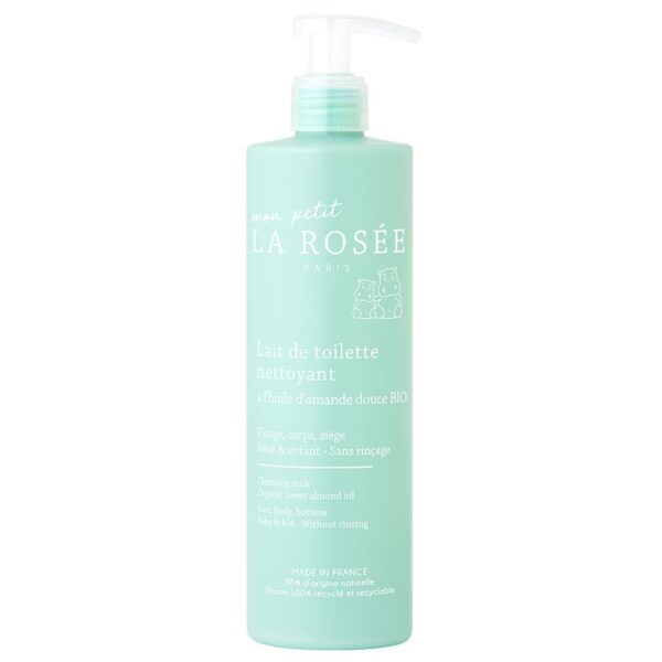 LA ROSÉE Baby Cleansing Milk A l'Huile d'Amande Douce Bio 400ml (13.53fl oz) - FrenchBeautyHub