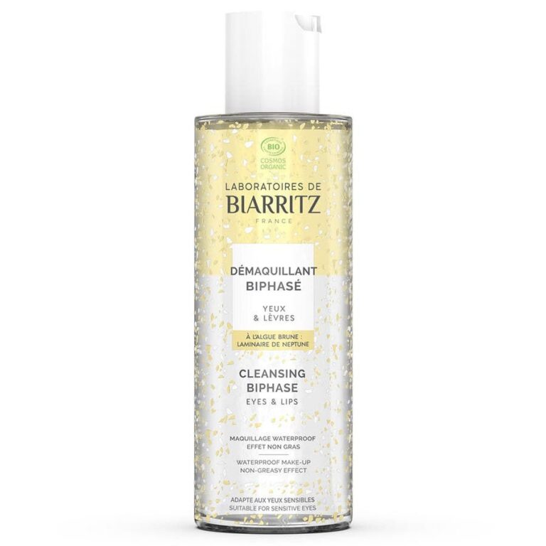 Laboratoires De Biarritz Cleaning Biphasic Cleanser Sensitive Eyes and Lips 125ml (4.22fl oz) - FrenchBeautyHub