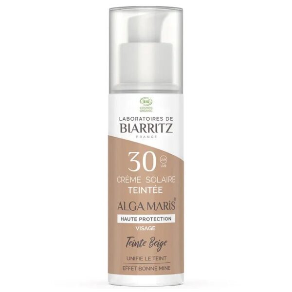 Laboratoires De Biarritz Sun care Tinted Protective Face Cream SPF30 Bioes Healthy glow effect 50ml (1.69fl oz) - FrenchBeautyHub