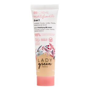 Lady Green Organic 5 - in - 1 mattifying BB cream Combination to oily skin 30ml (1.01fl oz) - FrenchBeautyHub