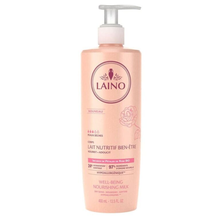 Laino Well - Being Nourishing Rose Petal Infused Body Milk 400ml (13.52 fl oz) - FrenchBeautyHub