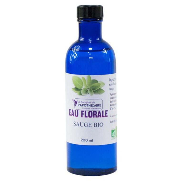 Le Comptoir de l'Apothicaire Organic Sage Floral Water 200ml (6.76fl oz) - FrenchBeautyHub