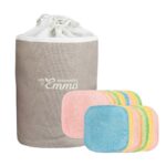 Les Tendances D'Emma Eco Belle Kit 15 Organic Cotton Cleansing Pads + 1 Net + 1 Pouch - FrenchBeautyHub