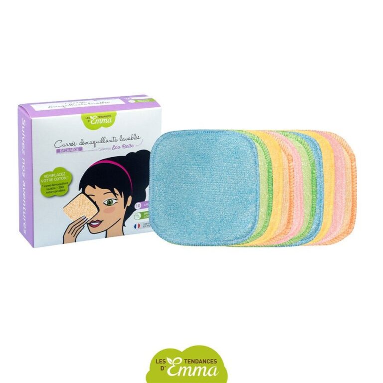 Les Tendances D'Emma Eco Belle Washable Cleansing Pads Bamboo (refills) x10 - FrenchBeautyHub