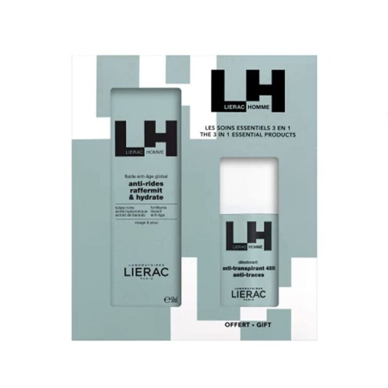 Lierac Homme Global Anti - Ageing Fluid + Deodorant Gift Set - FrenchBeautyHub