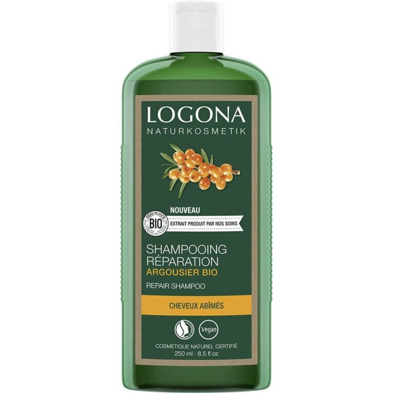 Logona Organic Sea Buckthorn Repair Shampoo 250ml (8.45fl oz) - FrenchBeautyHub