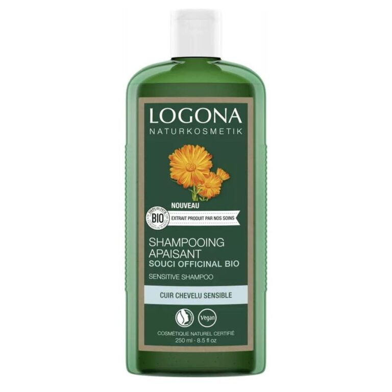 Logona Soothing Shampoo with Organic Marigold for Sensitive Scalp 250ml (8.45fl oz) - FrenchBeautyHub