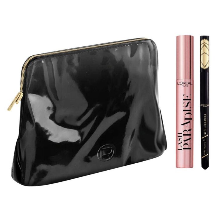 L'Oreal Paris Luxury Women's Kits - Lash Paradise Mascara Black Intensive + Perfect Slim Eyeliner Black - FrenchBeautyHub