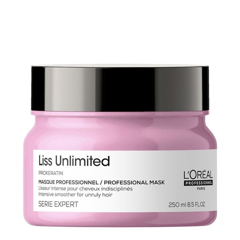 L'Oreal Professionnel Liss Unlimited Pro Keratin Intense Smoothing Mask for Unruly Hair 250ml (8.45 fl oz) - FrenchBeautyHub