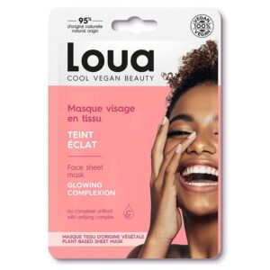 Loua Teint Eclat Face cloth Masks dull skin 1 unit - FrenchBeautyHub