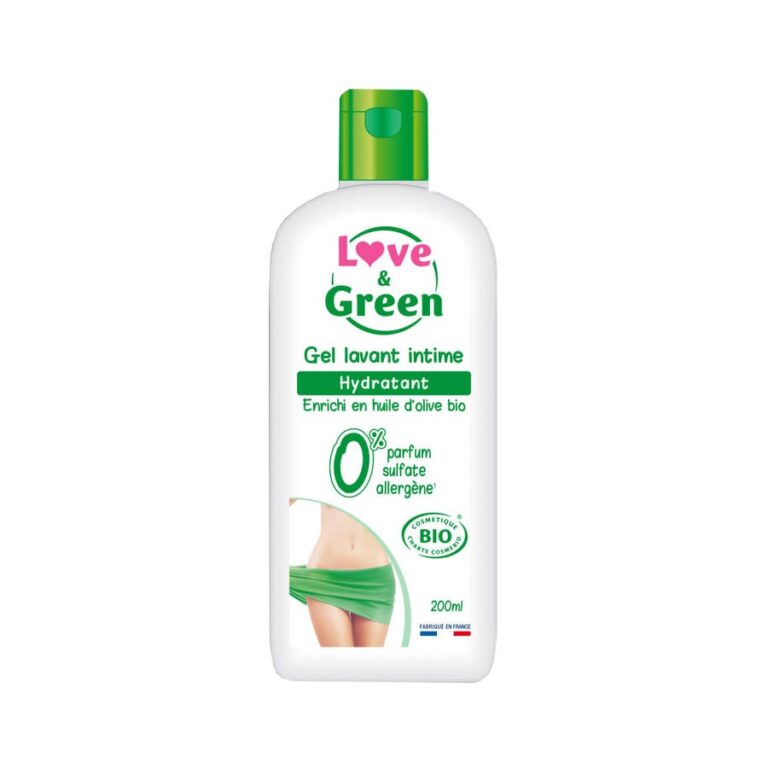 Love&Green Intimate Moisturizing Cleansing Gel Hydratant 200ml (6.76fl oz) - FrenchBeautyHub