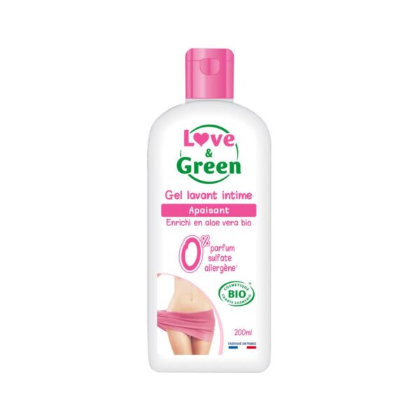 Love&Green Intimate Soothing Cleansing Gel 200ml (6.76fl oz) Soothing 200ml (6.76fl oz) - FrenchBeautyHub