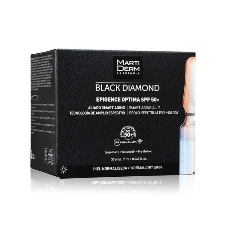 Martiderm Black Diamond Epigence Optima SPF50+ 30 Ampoules - FrenchBeautyHub