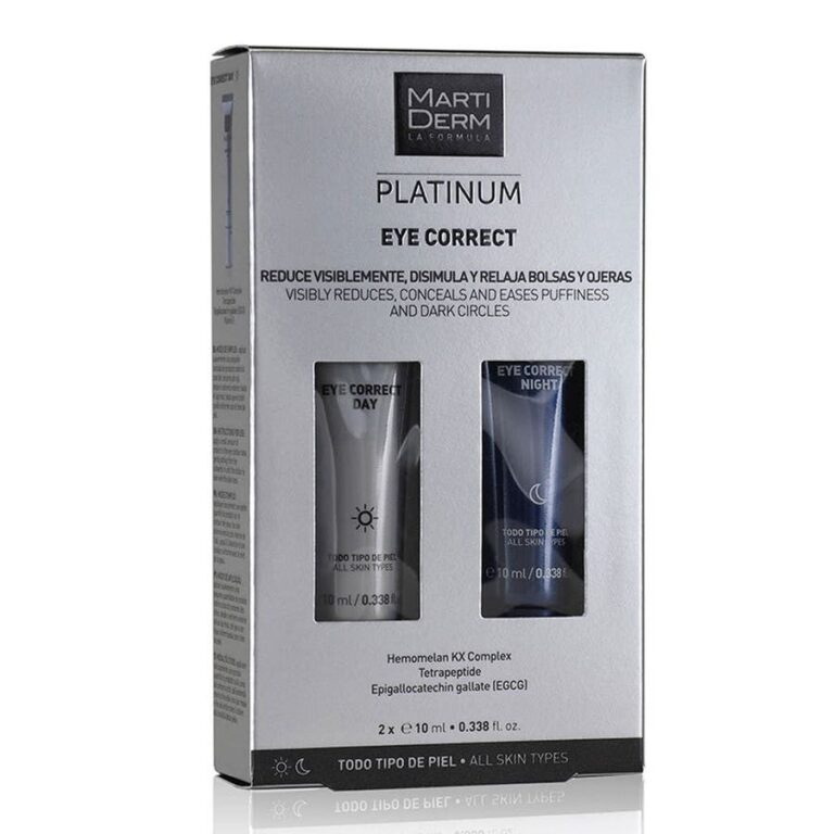 Martiderm Platinum Eye Correct Day and Night 10ml x2 (0.33fl oz x2) - FrenchBeautyHub