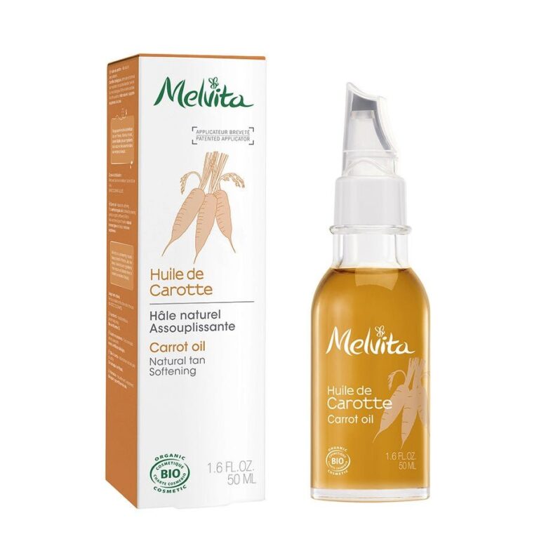 Melvita Carrot Oil 50ml (1.69 fl oz) - Organic Softening Skincare with Pro - Vitamin A - FrenchBeautyHub