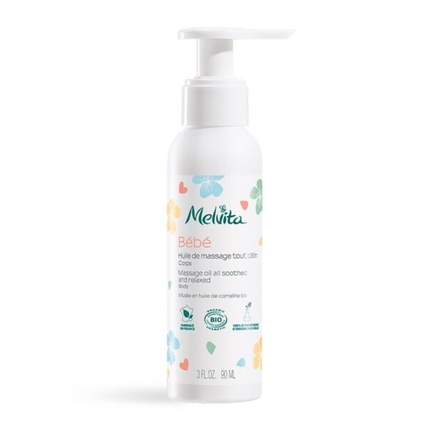 Melvita Organic cuddly massage oil 90ml (3.04fl oz) - FrenchBeautyHub