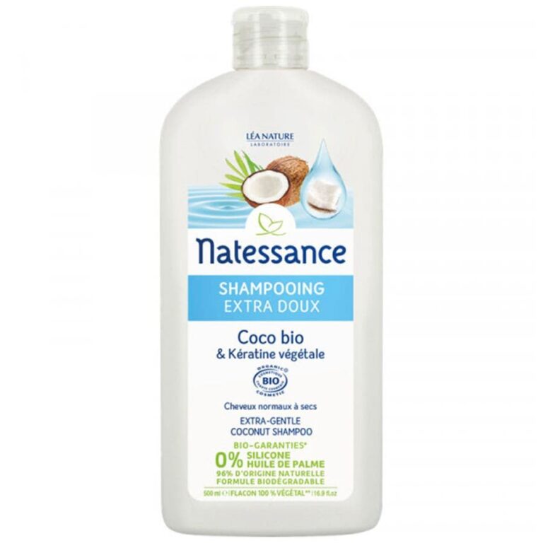 Natessance Coco Extra Gentle Shampoo 500ml (16.90fl oz) - FrenchBeautyHub