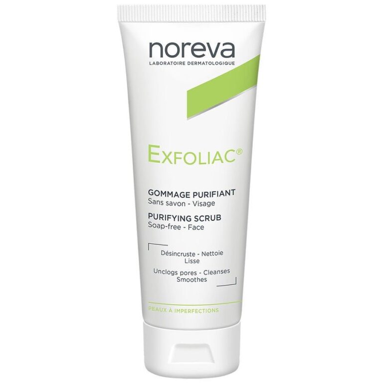 Noreva Exfoliac Purifying Soap - Free Scrub 50ml (1.69 fl oz) - FrenchBeautyHub