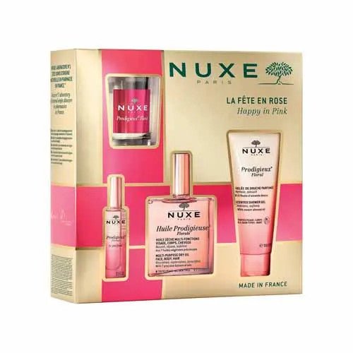 Nuxe Prodigieux® Floral Happy In Pink Giftbox - Luxurious Beauty Set - FrenchBeautyHub
