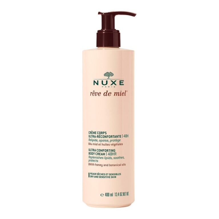 NUXE Rêve de Miel Ultra Comforting Body Cream 48h 400ml (13.53floz) - FrenchBeautyHub