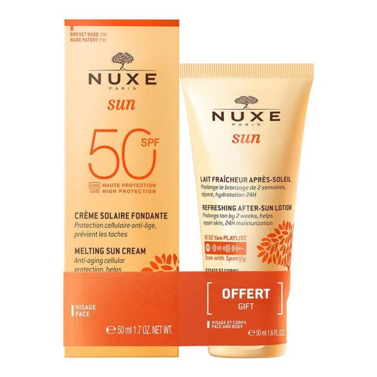 Nuxe Sun Melting Cream SPF50 + Refreshing After - sun 50ml + 50ml (1.69fl oz + 1.69fl oz) - FrenchBeautyHub