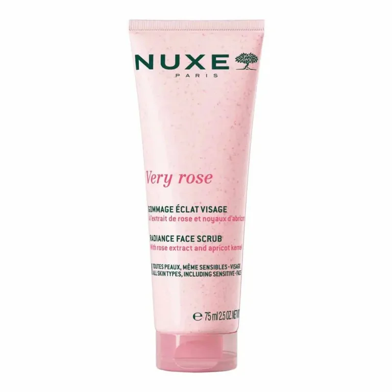 Nuxe Very Rose Radiance Face Scrub 75ml (2.53fl oz) - FrenchBeautyHub