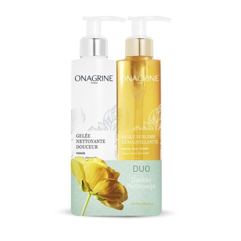 Onagrine Duo Double Cleansing Oil and Gel Set - 200ml Each - FrenchBeautyHub