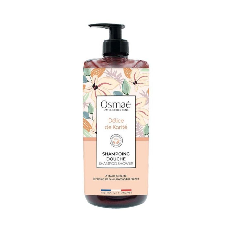 Osmae Delice de Karite Shower Shampoo 1L (33.81fl oz) - FrenchBeautyHub