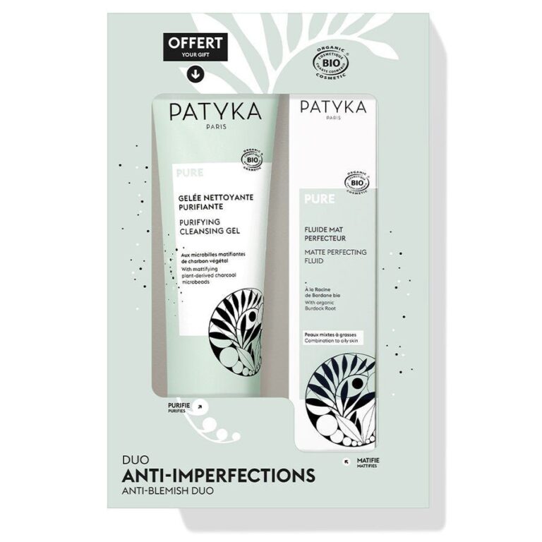 Patyka Anti - Blemish Duo with Purifying Cleansing Gel and Perfecting Matte Effect Fluid - FrenchBeautyHub