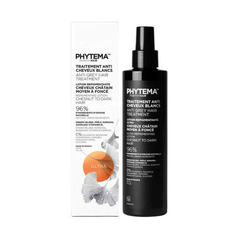Phytema Positiv'Hair Ultra repigmenting lotion Medium to dark brown hair 150ml (5.07fl oz) - FrenchBeautyHub