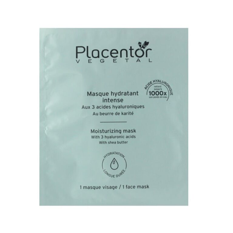 Placentor Végétal Intense moisturizing mask 3 hyaluronic acids & shea butter x1 - FrenchBeautyHub