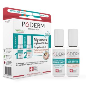 Poderm Duo pack for fungal infections and difficult nails 8ml x2 (0.27fl oz x2) - FrenchBeautyHub