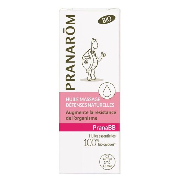 Pranarôm Pranabb Organic Massage Oil Natural Defense Dès 3kg 10ml (0.34fl oz) - FrenchBeautyHub