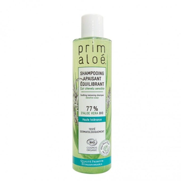 Prim Aloe Soothing Balancing Shampoo 78% Aloe Vera 250ml (8.45fl oz) - FrenchBeautyHub