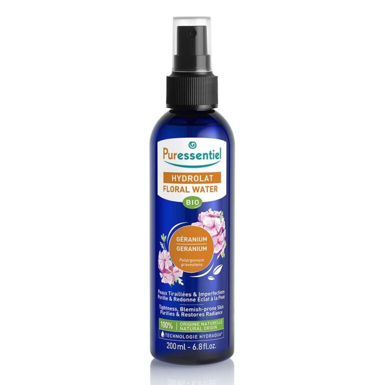 Puressentiel Hydrosol Organic Geranium Hydrosol 200ml (6.76fl oz) - FrenchBeautyHub