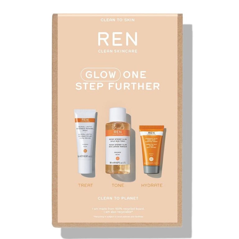 REN Clean Skincare KIT Glow One Step Further - FrenchBeautyHub