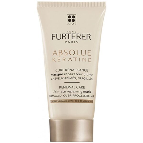 Rene Furterer Absolue Keratine Ultimate Repair Mask Normal to Thin Hair 30ml (1.01fl oz) - FrenchBeautyHub