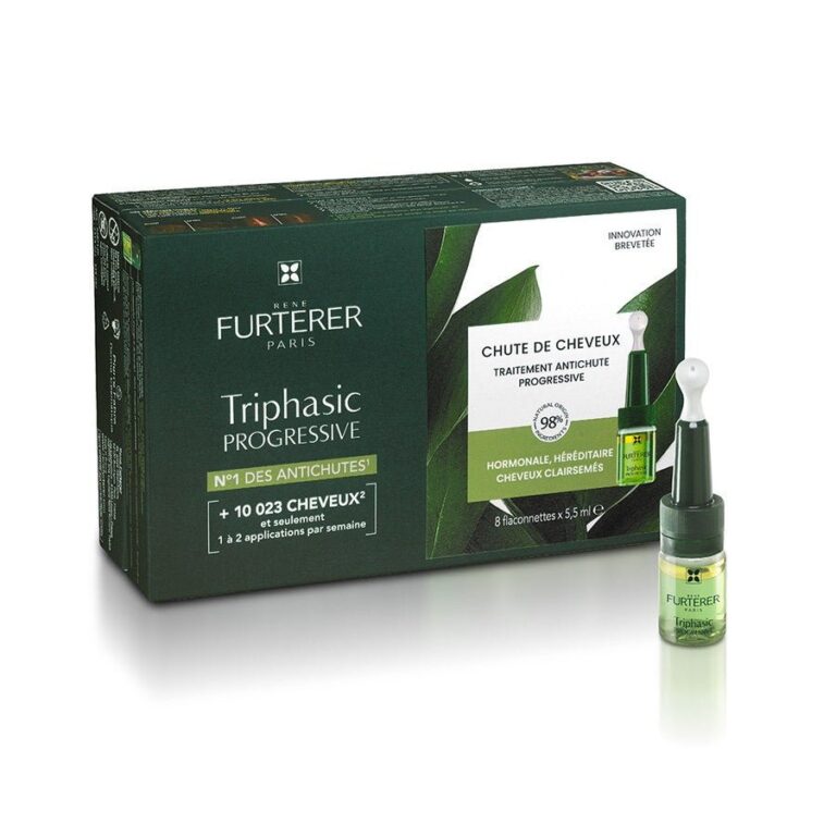 René Furterer Triphasic Progressive Anti Hair Loss Serum 8x5.5ml (8x0.19fl oz) - FrenchBeautyHub