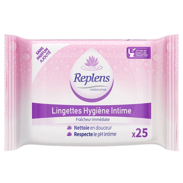 Replens Intimate hygiene Wipes x25 - FrenchBeautyHub