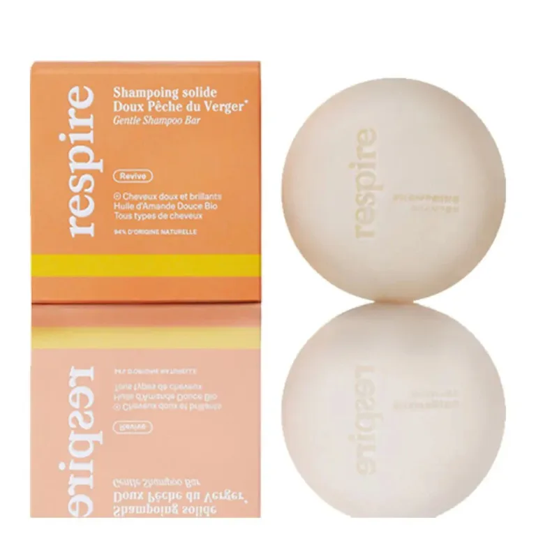 Respire Peach Orchard Solid Shampoo 75g (2.64 oz) - FrenchBeautyHub