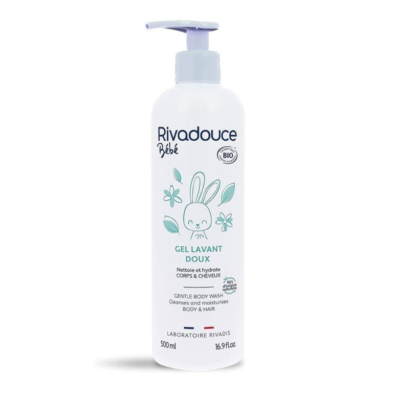 Rivadouce Baby Bioes Gentle Cleansing Gel Body & Hair 500ml (16.91fl oz) - FrenchBeautyHub