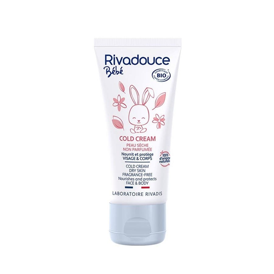 Rivadouce Baby Cold Cream Bioes Face and Body 50ml (1.69fl oz)